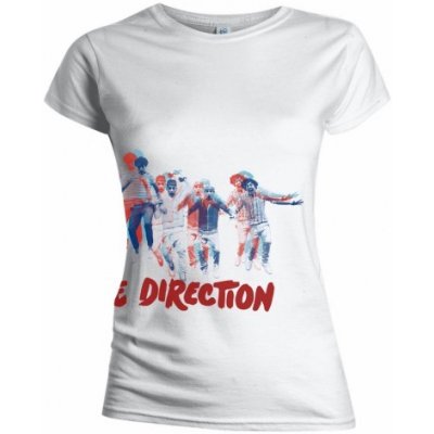 One Direction tričko Band Jump Biela