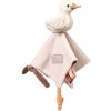 Plyšová hračka/přítulníček GOOSE ZOE držákem na dudlík, krémový (76651701)