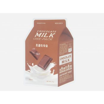 A'Pieu Chocolate Milk One-Pack Vyhladzujúca čokoládovo-mliečna maska 21 g