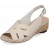 Dámske sandále RIEKER 66189-60 béžová S6 42