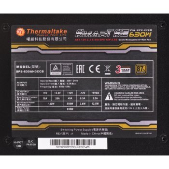 Thermaltake Smart SE 630W Modular SPS-630MPCBEU
