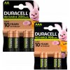 DURACELL SADA 4x AKUMULÁTORY AA 2500 mAh + 4x AKUMULÁTORY AAA 900 mAh