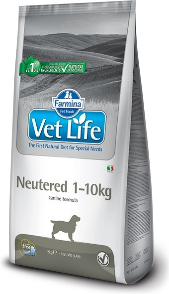 Vet Life dog Neutered 1-10 kg 2 x 2 kg