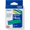 páska BROTHER TZ731 čierne písmo, zelená páska Tape (12mm) (TZE731)