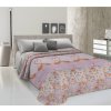 Žakarová prikrývka na posteľ PLAMENIAKY ružová