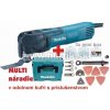 Makita TM3010CX5J + Systainer MAKPAC + 3x mini box, odsávanie na prach, pílový kotúč 85mm, 4x pílový list rovný, brúsna doska DELTA, rýchloupínacia príruba, 50x brúsny papier