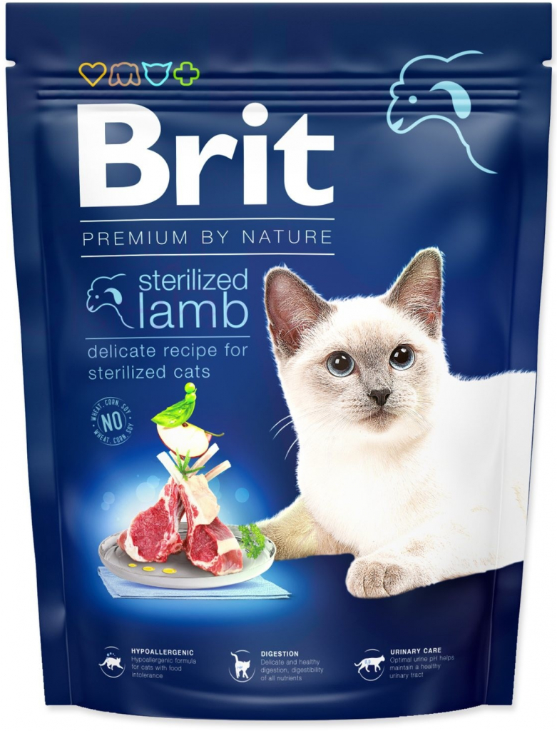 Brit Premium Cat by Nature Sterilized Lamb 300 g