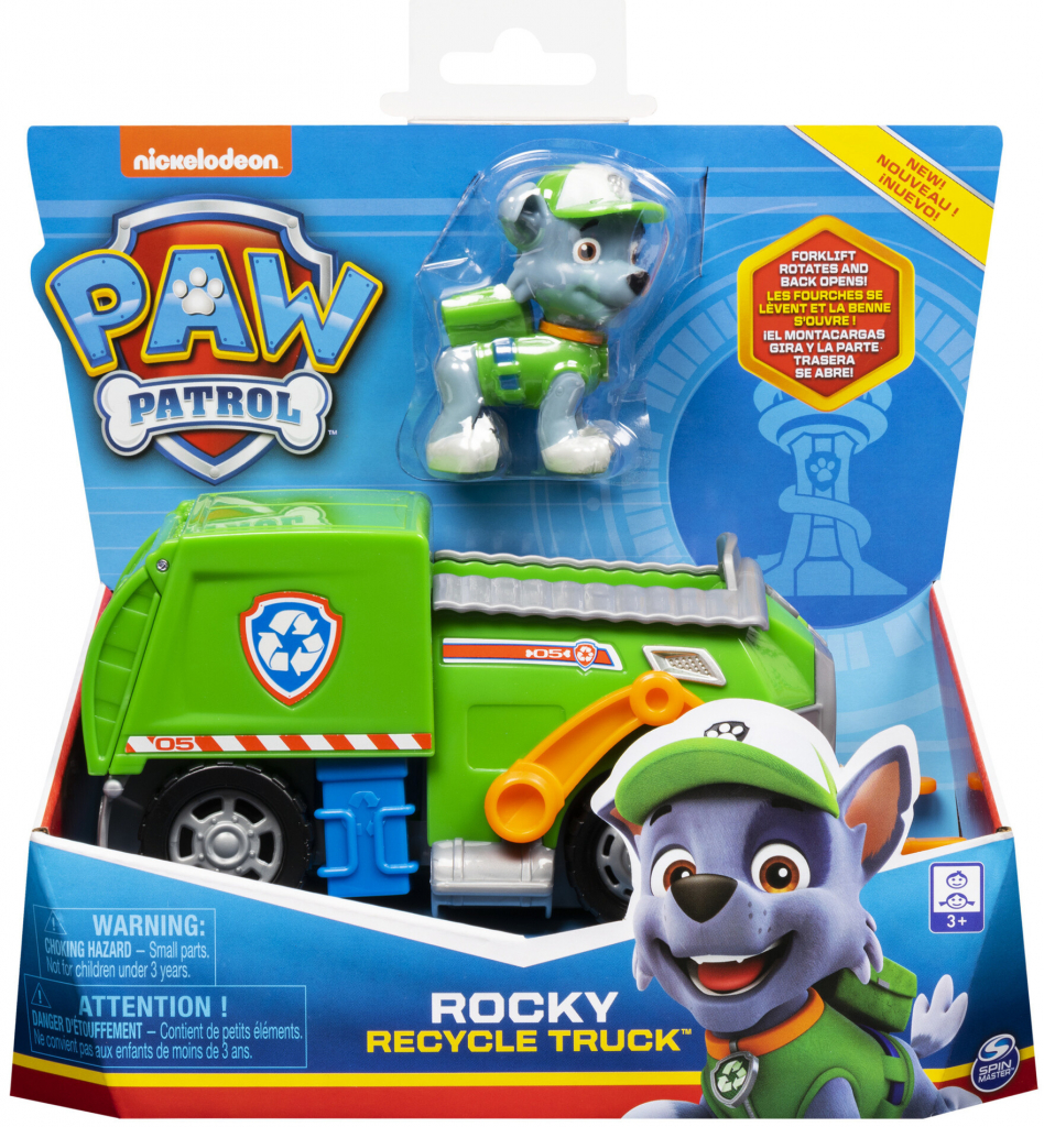 Spin Master 6061804 Paw Patrol Lapková patrola Základné vozidlo Rocky