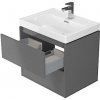 Cersanit - SET B108 Crea skrinka + Crea 50 umývadlo, Šedá, S801-282