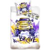 BedTex Obliečka Detské obliečky - Monster Truck Be Brave 140x200 autá a dinosaury biela