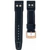 Kožený remienok Biatec Pilot | Blue - 20 mm - Zlatá + 5 rokov záruka a darček ZADARMO