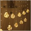 Vianočné svetielka záves guľôčky s LED drôtikmi Dĺžka 300 cm