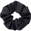 MURU Veľká Saténová Scrunchie gumička - Čierna Matná