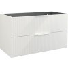 Kúpeľňová skrinka pod umývadlo Jungborn QUATTRO biela 100 x 55 x 46 cm 55699