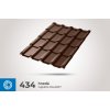 Plechová krytina Rova MEGA, 1 m² RAL 8017 (hnedá) Classic