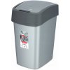 Kôš na odpadky Curver 186181 Flip 45 l šedo-strieborný