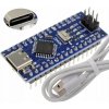 NANO 3.0 ATMEGA328 CH340 Kompatibilný s Arduino USB-C Spájkovaný