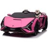 RAMIZ Elektrické autíčko Lamborghini SIAN - ružové- 4x100W- BATÉRIA - 24V 9Ah - 2025