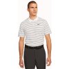 Pánske golfové tričko Nike Dri-Fit Victory Stripe S Biela/Čierna