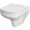 Cersanit Colour wc misa s pomaly sa sklápajúcim sedadlom závesné bez oplachovacieho kruhu biela K701-042