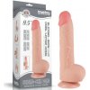 Lovetoy 9.5'' Sliding Skin Dual Layer Dong Flesh
