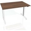 Pracovný stôl Motion, ZO, 2S, 140x70,5-120,5x80 cm, orech/biela - 1 kus - 1 KS - základné - 60 mesiacov - 80 cm - elektrický polohovateľný - stôl - Hobis - Motion - 140 cm - 70,5 - 120,5 cm - orech/bi