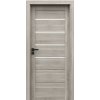 PORTA Doors SET Rámové dvere VERTE HOME J.4 so sklom, 3D fólia Agát strieborný + zárubeň PD-VER-J4_AGATSTRIEB