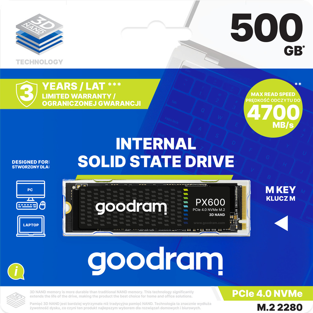 Goodram PX600 500GB, SSDPR-PX600-500-80