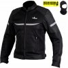 Bunda na motorku HUSAR SAFOLA AIR vzdušná pánska textilná čierna 4XL
