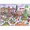 Galison - Puzzle Michael Storrings: Vianočný trh - 1000 dielov