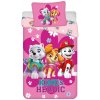 zdravsi-spanok Posteľná obliečka Paw Patrol Ružová 140x200/70x90cm