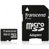 Transcend microSDHC 4GB class 10 + adapter TS4GUSDHC10
