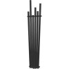 Mexen Omaha dekoratívny radiátor 1800 x 420 mm, 655 W, Čierna - W208-1800-420-00-70