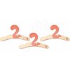 Drevený vešiak na šaty Squirrel hanger Set Tender Leaf Toys s veveričkou, 3 kusy v balení