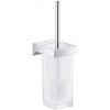 GROHE WC kefa na stenu SELECTION CUBE s držiakom chróm sklo