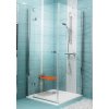 Ravak SMARTLINE SMPS-90, 1-dielna pevná stena PRAVÁ, Bright alu,Transparent 9SP70A00Z1