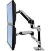 Ergotron LX Dual Arm Stacking Desk Mount 2-násobný stolový držiak monitoru 38,1 cm (15) - 61 cm (24) výškovo nastaviteľný, sklápajúci, nakláňací, otočný; 45-248-026