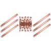 Konfety Párty 60 cm RUŽOVO ZLATÉ ROSE GOLD METALICKÉ SRDCE