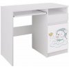 Písací stôl N35 Medvedík v čiapočke - Biela