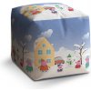 Sablio Taburet Cube Prasiatko Pepina Zima: 40x40x40 cm