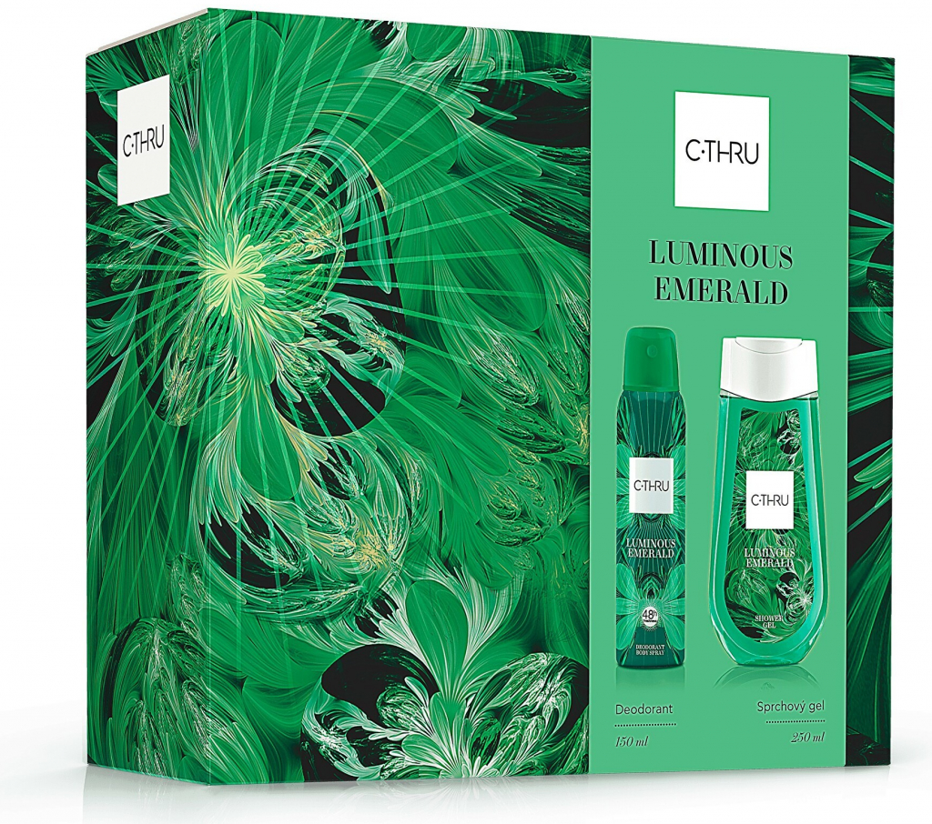 C-Thru Luminous Emerald deospray 150 ml + sprchový gel 250 ml darčeková sada