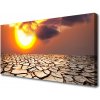 Obraz Canvas Slnko púšť krajina 100x50 cm