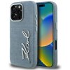 Puzdro Karl Lagerfeld FW Jeans Signature Logo pre iPhone 16 Pro Max, modré (KLHCP16XPJFMSVB)