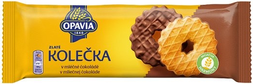 Opavia Zlaté Kolečka s maslovou príchuťou polomáčané sušienky 146 g od 1,19  € - Heureka.sk
