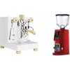 Lelit Bianca PL162T V3, white + Eureka Atom W 75, ferrari red