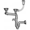 Novaservis Sifón pre dvojitý drez 89 mm prepad z drezu NSP620