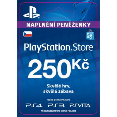 PlayStation Store predplatená karta 250 Kč