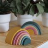 Petite & Mars Rainbow hračka silikónová skladacia Intense Ochre