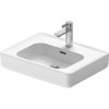 Duravit Soleil by Starck - Umývadlo na dosku, 560x435 mm, s prepadom, otvor na batériu, WonderGliss, biela 23785600271