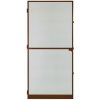 DEMA Dverová sieťka proti hmyzu s hliníkovým rámom 95x210 cm, hnedá